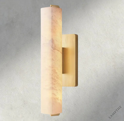 15" / Brass Audubon Alabaster Single Sconce