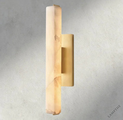 19" / Brass Audubon Alabaster Single Sconce