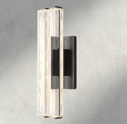 19" / Bronze Audubon Crystal Double Sconce