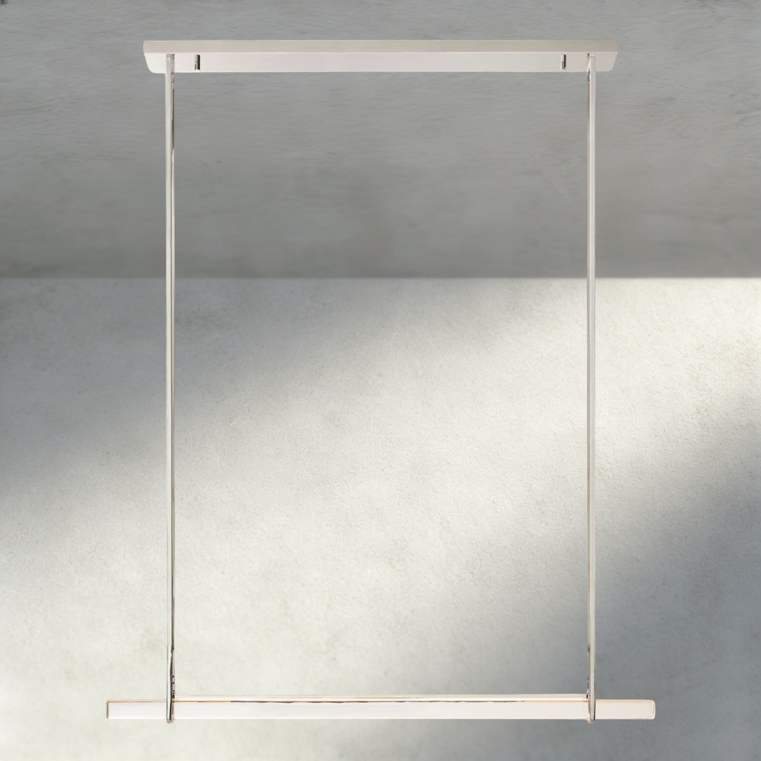 Nickle Audubon Crystal Linear Single Bar Chandelier