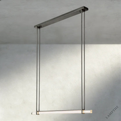Audubon Crystal Linear Single Bar Chandelier