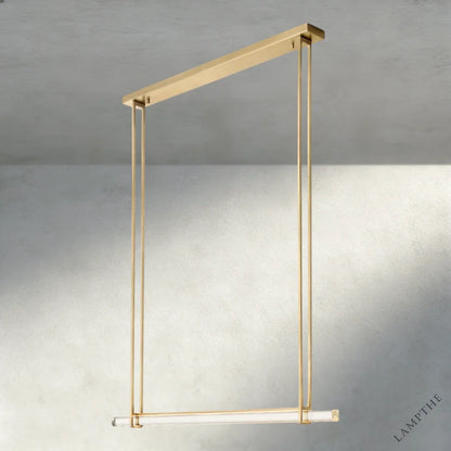 Audubon Crystal Linear Single Bar Chandelier