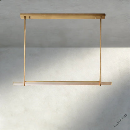 Audubon Crystal Linear Single Bar Chandelier