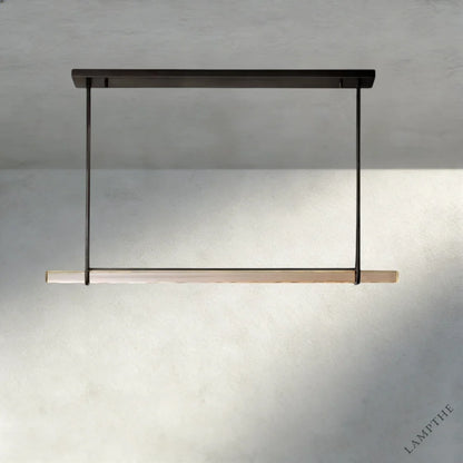 Audubon Crystal Linear Single Bar Chandelier