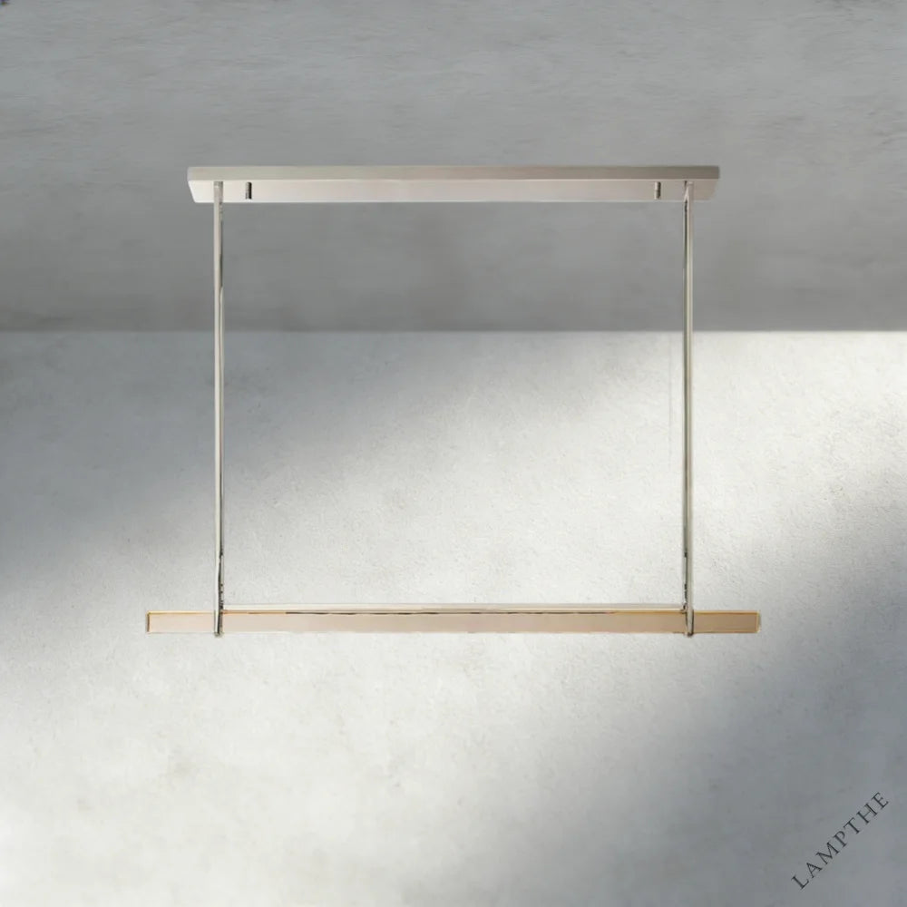 Audubon Crystal Linear Single Bar Chandelier