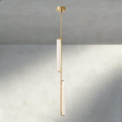 Brass Audubon Crystal Pendant
