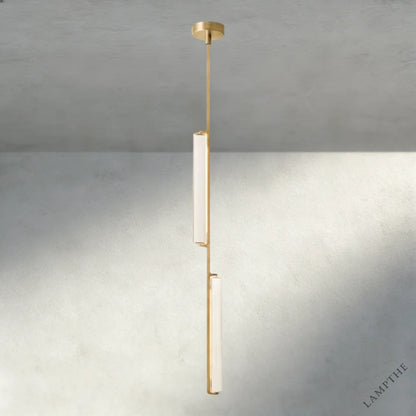 Brass Audubon Crystal Pendant