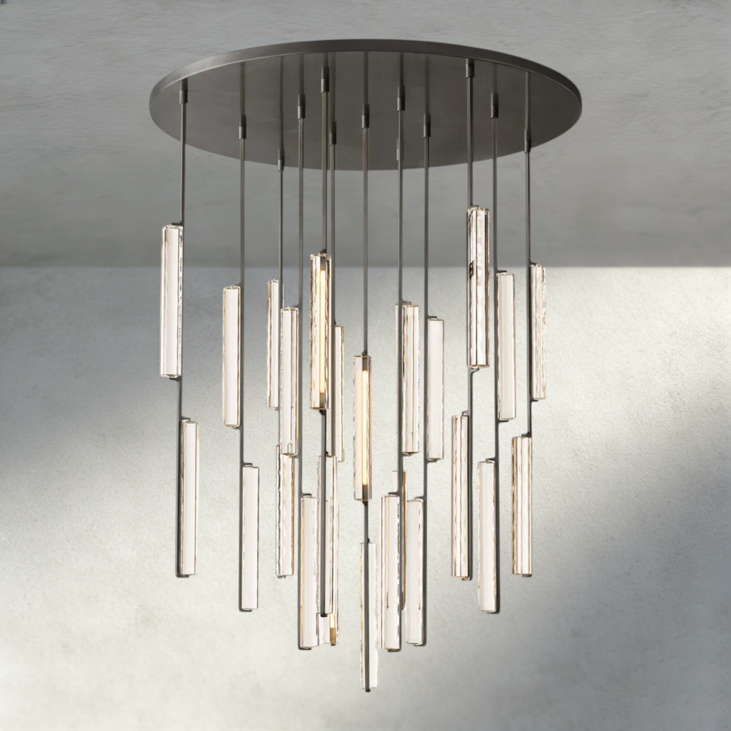 56" / Bronze Audubon Crystal Round Chandelier 24", 40", 56"