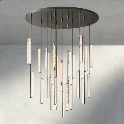 56" / Bronze Audubon Crystal Round Chandelier 24", 40", 56"