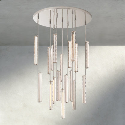 40" / Nickel Audubon Crystal Round Chandelier 24", 40", 56"