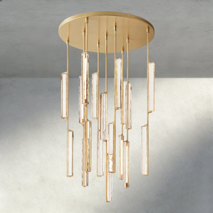 40" / Brass Audubon Crystal Round Chandelier 24", 40", 56"