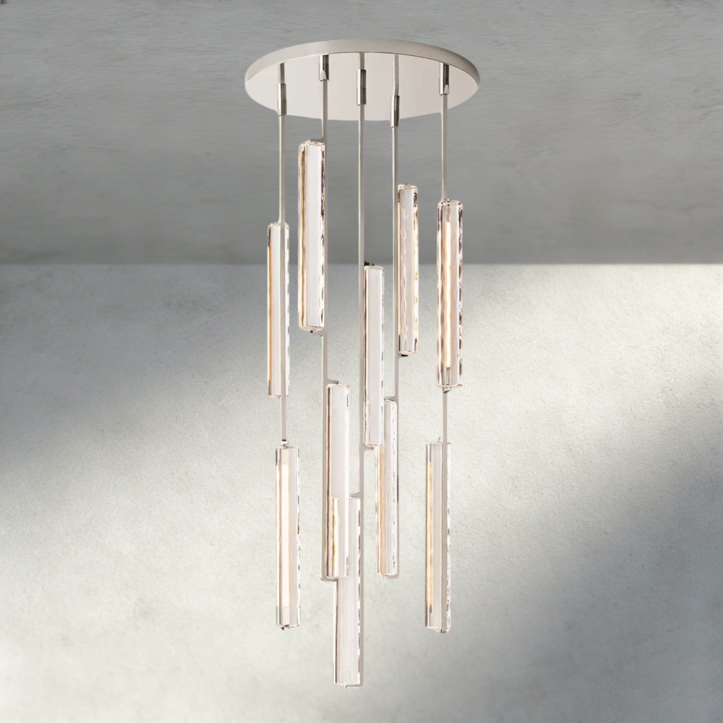 24" / Nickel Audubon Crystal Round Chandelier 24", 40", 56"