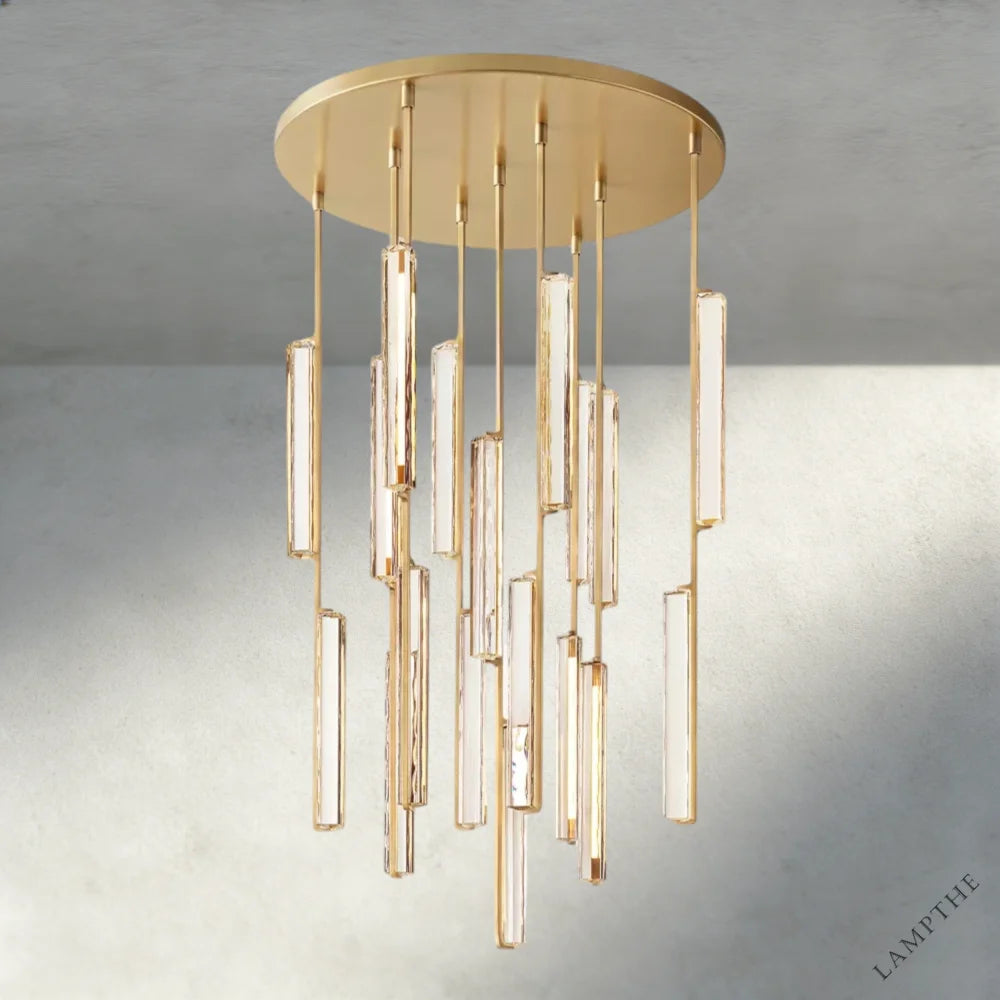 40" / Brass Audubon Crystal Round Chandelier 24", 40", 56"