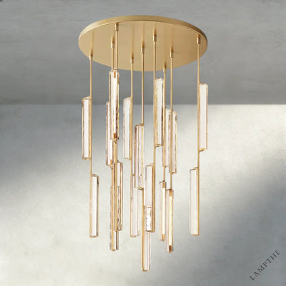 40" / Brass Audubon Crystal Round Chandelier 24", 40", 56"