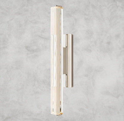 25" / Nickel Audubon Crystal Single Sconce