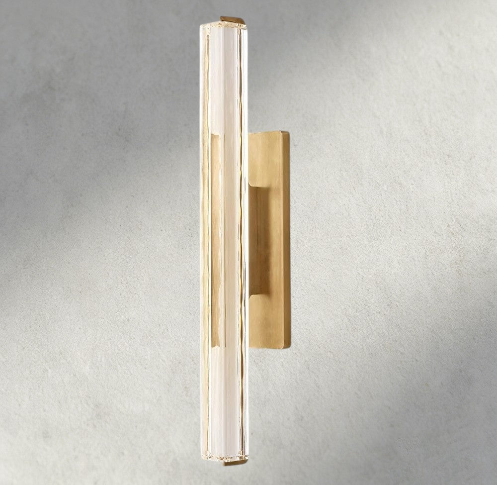 25" / Brass Audubon Crystal Single Sconce
