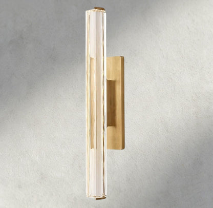 25" / Brass Audubon Crystal Single Sconce