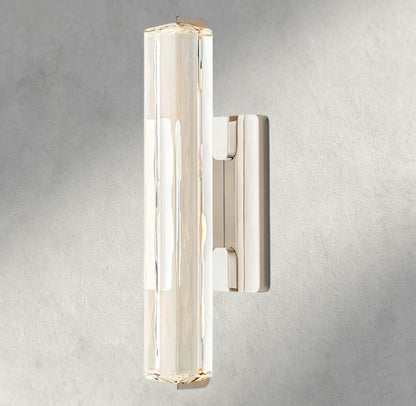 15" / Nickel Audubon Crystal Single Sconce