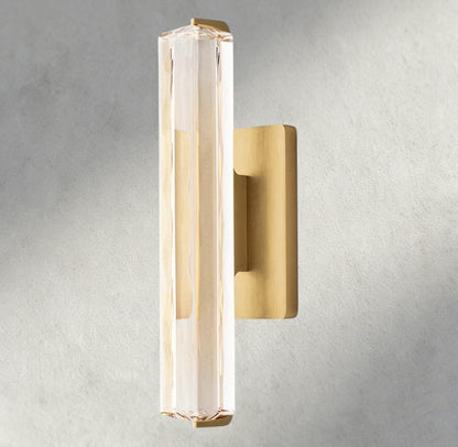 15" / Brass Audubon Crystal Single Sconce