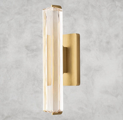15" / Brass Audubon Crystal Single Sconce