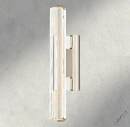 19" / Nickel Audubon Crystal Single Sconce