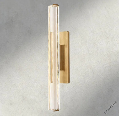 25" / Brass Audubon Crystal Single Sconce