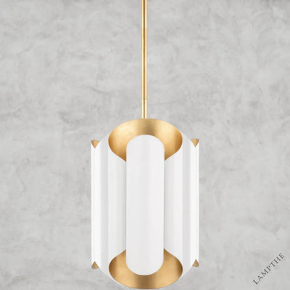 White Bainks Pendant Light 6"
