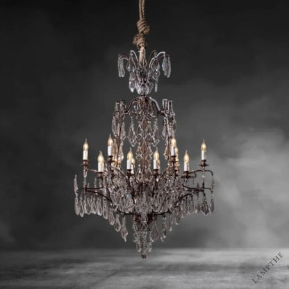 Baroque Large Crystal Chandelier