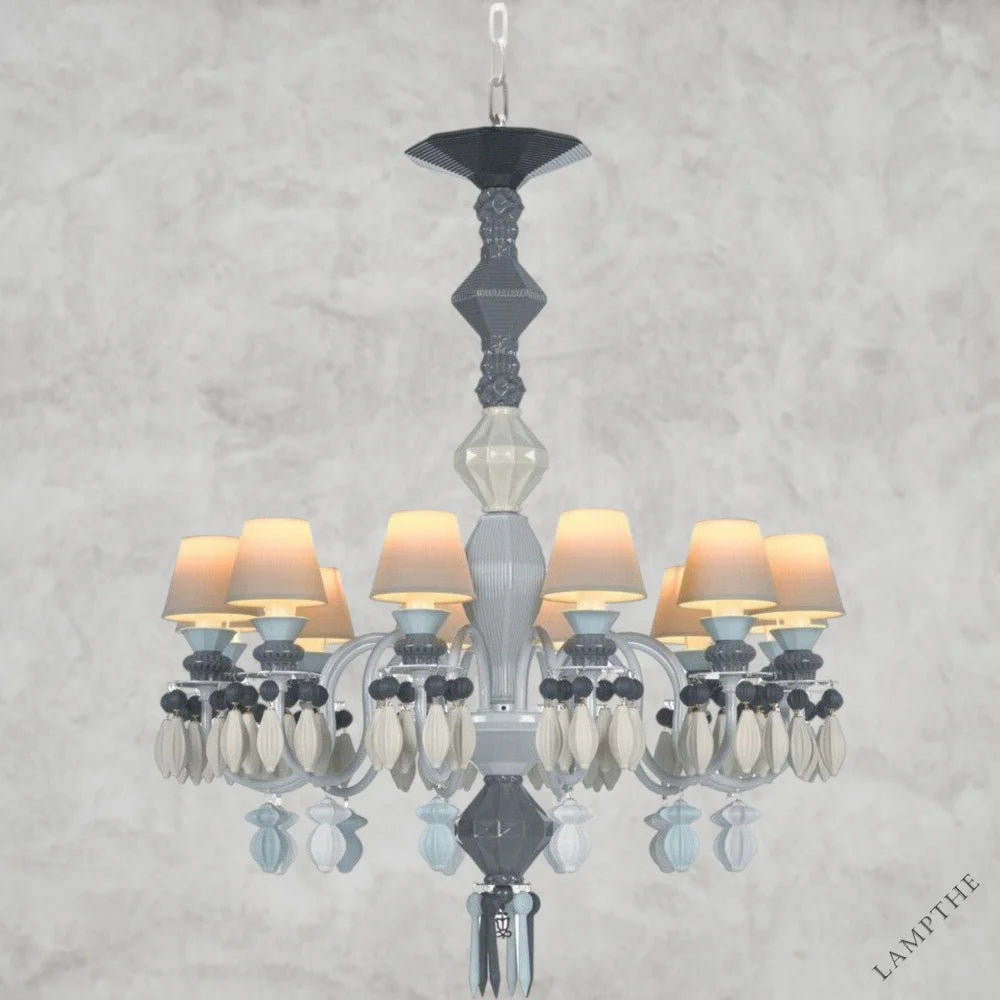 Black Belle De Nuit 12-Lights Chandelier
