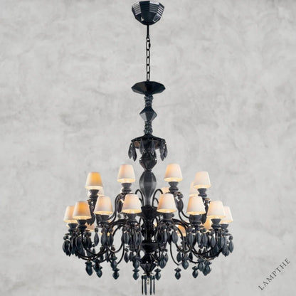 Absolute Black Belle De Nuit 24-Lights Chandelier