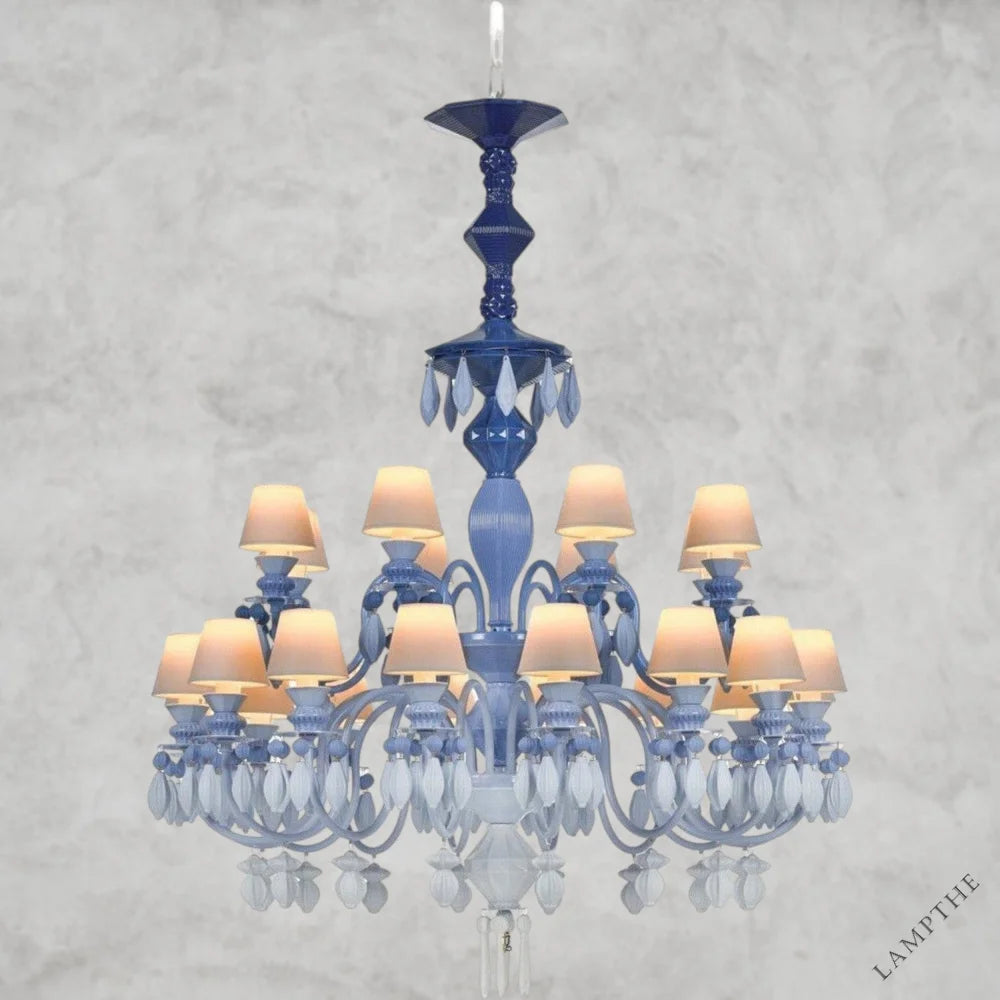 Blue I Belle De Nuit 24-Lights Chandelier