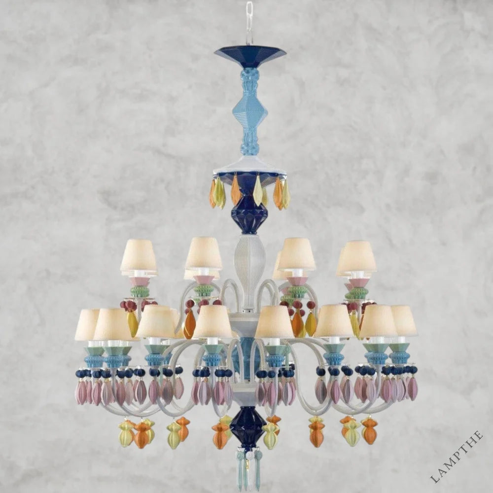 Multicolor Belle De Nuit 24-Lights Chandelier