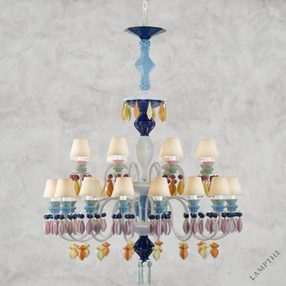 Multicolor Belle De Nuit 24-Lights Chandelier