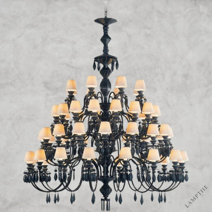 Absolute Black Belle De Nuit 56-Lights Chandelier