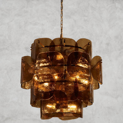 Brown Blaire Round Chandelier