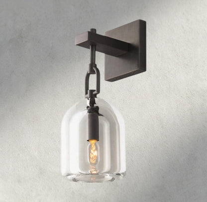 Bronze Botanist Cloche Sconce