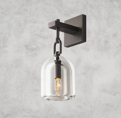 Bronze Botanist Cloche Sconce