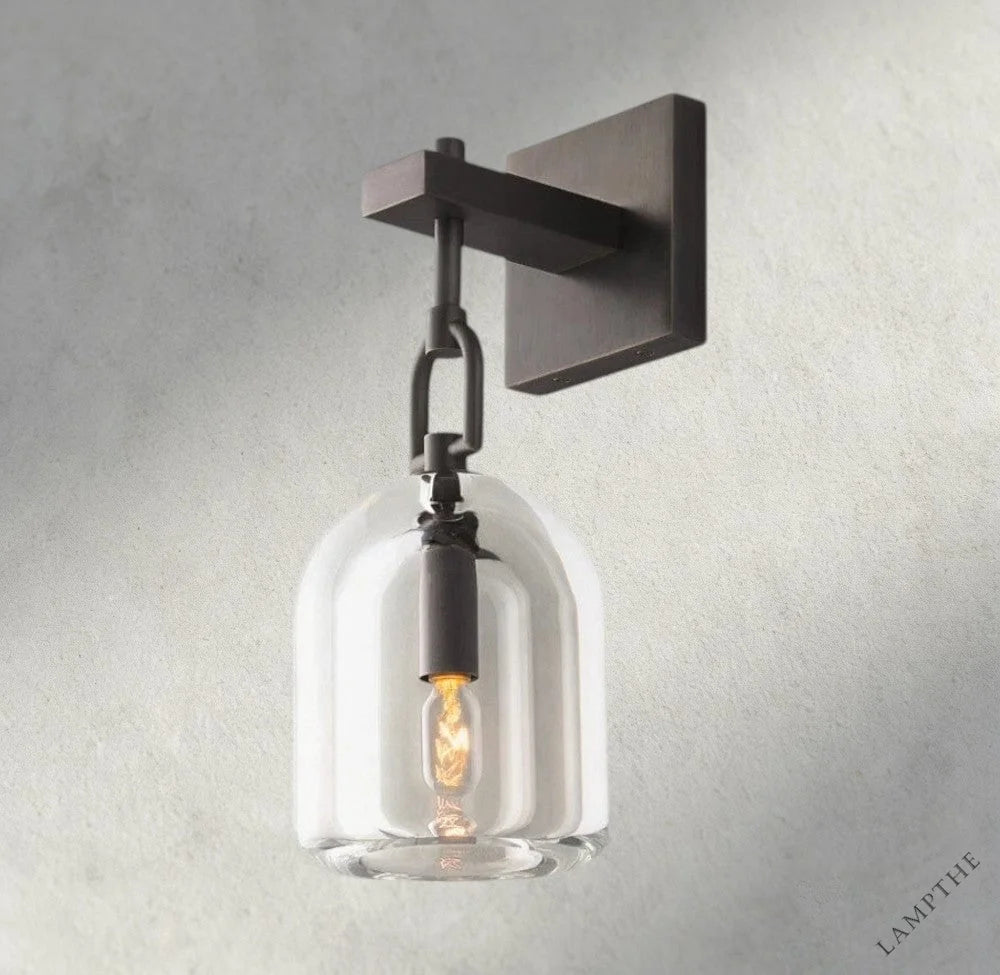 Bronze Botanist Cloche Sconce