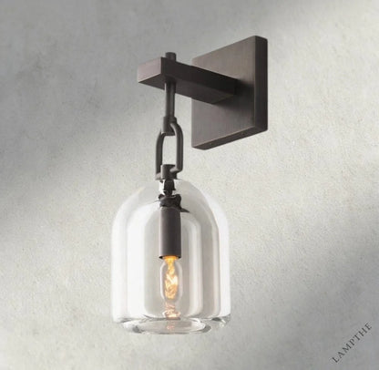 Bronze Botanist Cloche Sconce