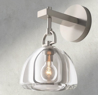 Nickle Botanist Dome Sconce
