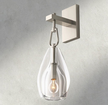 Nickle Botanist Flute Sconce