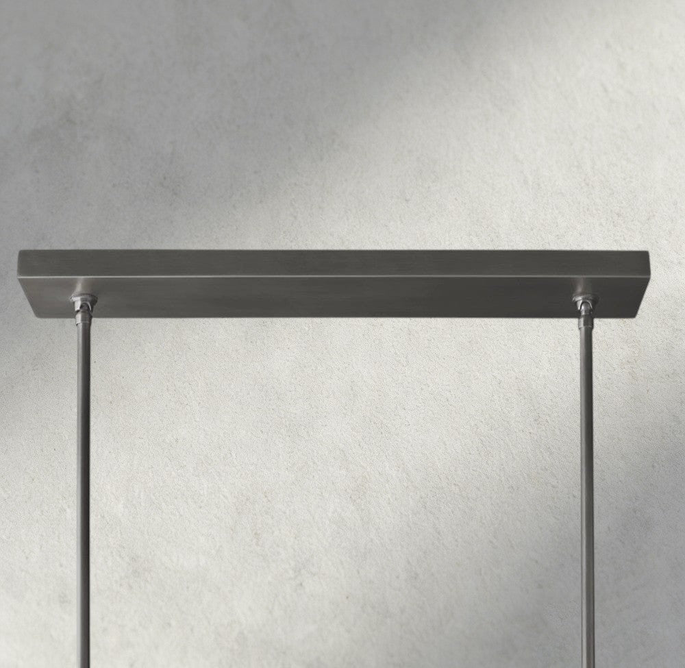 Boule De Cristal Double Linear Chandelier 60"