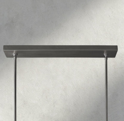 Boule De Cristal Double Linear Chandelier 60"
