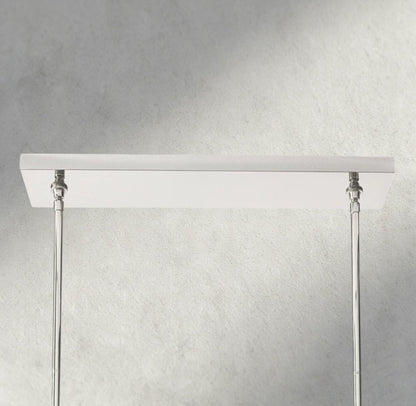 Boule De Cristal Double Linear Chandelier 60"
