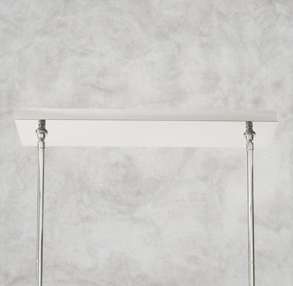 Boule De Cristal Double Linear Chandelier 60"