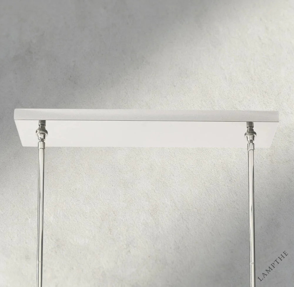 Boule De Cristal Double Linear Chandelier 60"