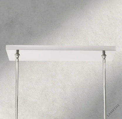 Boule De Cristal Double Linear Chandelier 60"