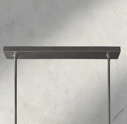 Boule De Cristal Double Linear Chandelier 60"