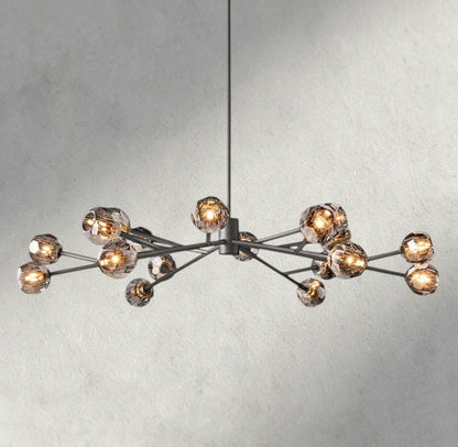 60" / Smoke / Bronze Boule De Cristal Round Chandelier 24", 36", 48", 60", 72"