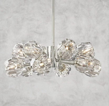 24" / Clear / Nickle Boule De Cristal Round Chandelier 24", 36", 48", 60", 72"